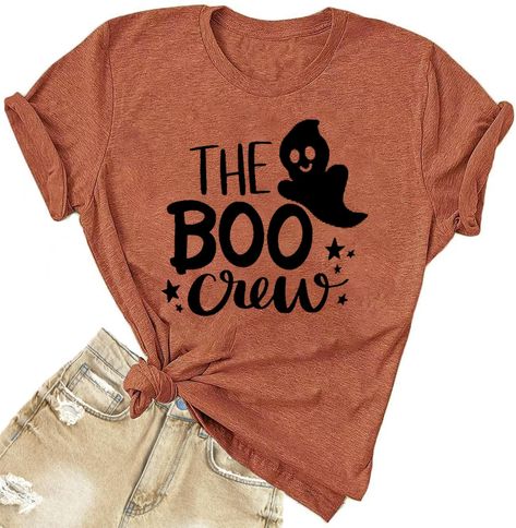 Funny Fall Shirts Women, Funny Fall Shirts, Halloween Tshirt Ideas, Halloween Shirts For Women, Skeleton Tshirt, Ghost Graphic, Ghost Pattern, Horror Movie Shirts, Vintage Skeleton