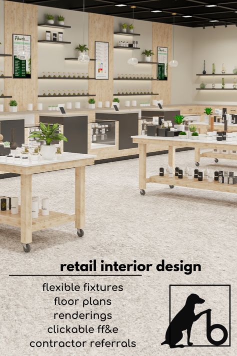 Adding flexible fixtures to your store layout is a great way to get the max out of your space. Being able to move, adjust and revamp your layout when traffic is high or when you want to highlight a new product is key. ^^^^These display tables are on casters so they can rotate the table for que lines or wheel them to the back of house if they need the front for an event. Boutique Display Table, Merch Display, Display Tables, Back Of House, Boutique Display, Retail Displays, Store Layout, Creative Display, Family Movie Night