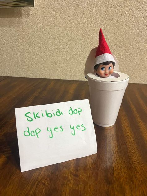 Elf Ideas For Kids Being Bad, Elf Skibidi Toilet, Elf On The Shelf Ideas Skibidi, How To Draw An Elf On The Shelf, Funny Elf In The Shelf, Kids Being Bad Elf Ideas, Funny Teen Elf On The Shelf, Elf On The Shelf Bad Kids, Elf Ideas For Boys