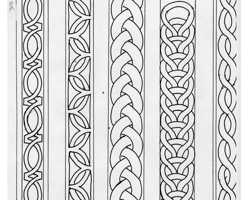 Viking Knotwork, Viking Pattern, Armband Tattoos, Band Tattoo Designs, Ornament Drawing, Tooling Patterns, Nordic Tattoo, Celtic Knot Designs, Geometric Pattern Art