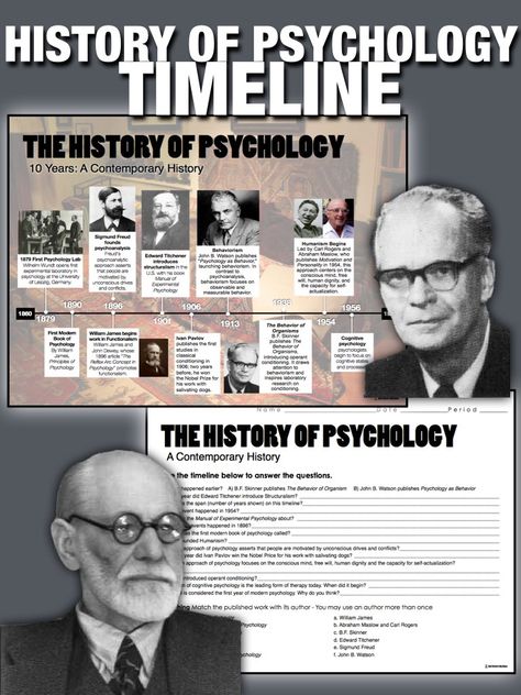 History of Psychology Timeline takes your students from 1860 to 1960. It covers the modern approaches and players of psychology. A twenty question common core aligned worksheet assesses students on the history of psychology as well as timeline analysis. Psychology Timeline, Psychology Classroom, Psychology Teacher, Twenty Questions, Teaching Psychology, History Of Psychology, Ap Psych, Psychology Memes, Ap Psychology