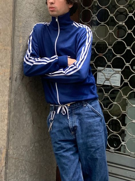 Track Jacket Outfit Men, Adidas Tracksuit Outfit, Adidas Track Jacket Outfit, Vintage Vest Outfit, Track Jacket Outfit, Adidas Jacket Outfit, Adidas Originals Outfit, Adidas Outfit Men, Sporty Outfits Men