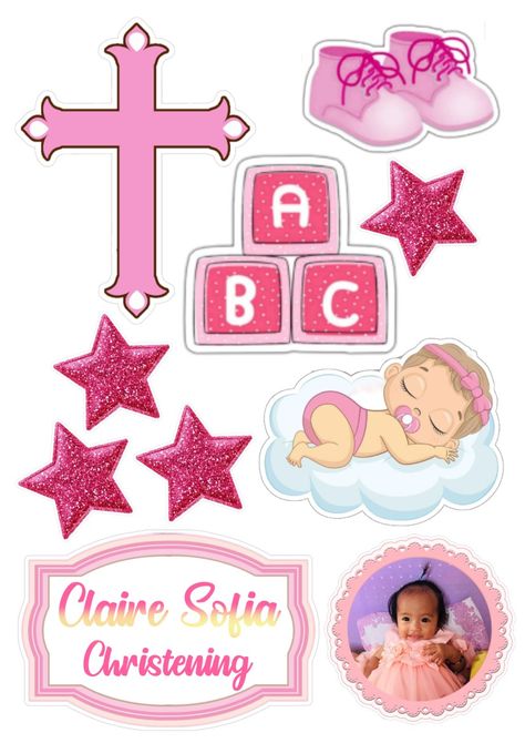 Baptism Cake Topper Girl Printable, Christening Topper Printable, Christening Cake Toppers Girl Printable, Happy Christening Cake Topper Printable, Baptismal Cake Topper Printable, Christening Cake Topper Printable, Christening Cake Toppers, Christening Topper, Christening Cake Designs