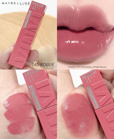 💋 Maybelline Super Stay Vinyl Ink, Lipstick Kit, Makeup Accesories, Fancy Makeup, Maybelline Super Stay, Makeup Looks Tutorial, Nude Lipstick, Makeup Items, Lipstick Makeup