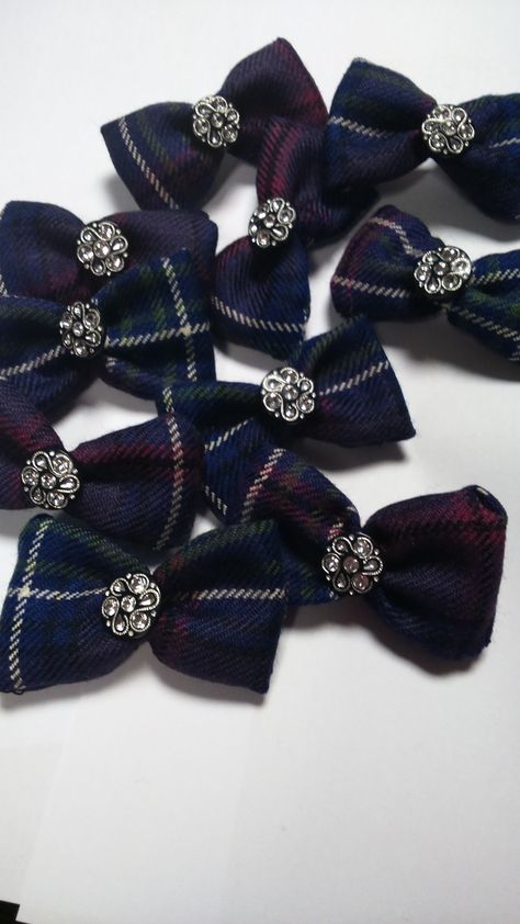 Tartan Bow - could be Wedding Favours #wedding Wedding Favours, Tartan, Band