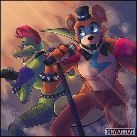 Glam Rock Freddy Fanart, Fnaf Freddy Fanart, Glam Rock Bonnie, Glamrock Bonnie Fanart, Freddy Security Breach, Fnaf Glamrock Freddy, Glamrock Freddy Fanart, Freddy X Monty, Sb Ruin