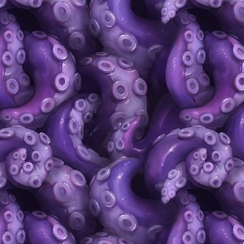 Tentacle Art, Tangle Pattern, Octopus Tentacles, Octopus Art, Tangle Patterns, Surface Pro, Purple Aesthetic, Homestuck, Kraken