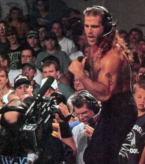 Shawn Michaels. Being adorable. 90s Shawn Michaels, Shawn Michaels Aesthetic, Young Shawn Michaels Wwe, Shawn Michaels 90s, Wwe 90s, Wwe Aesthetic, Dx Wwe, Wwe Shawn Michaels, Male Wrestlers