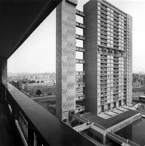 Balfron 2.0: how Goldfinger's utopian tower became luxury flats | Cities | The Guardian Property Developer, Tower Hamlets, Council House, Brutalism Architecture, Landmark Buildings, Luxury Flats, Exposed Concrete, Social Housing, Brutalist Architecture