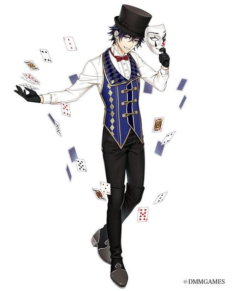 Anime Circus, Sakaguchi Ango, Bungo To Alchemist, Fantasy Magician, Magician Art, Jester Outfit, Poses Anime, Circus Outfits, Arte Monster High