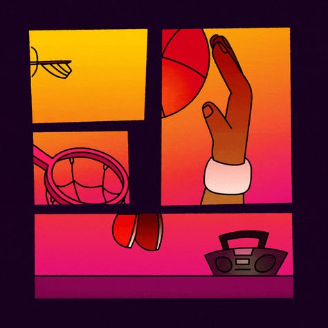 Cause And Effect Illustration, Vector Art Style, Upside Down Illustration, Basketball Animation, Sport Animation, Weather Illustration, Rotoscope Animation, Motion Ads, Cel Animation