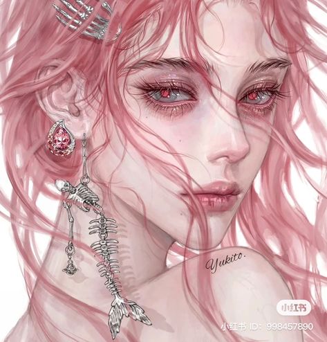 art drawing xiaohongshu xhs 小红书 chinese art chinese drawing anime kawaii #art #drawing #chinese Chinese Artist Digital Art, Xiaohongshu Drawing, Chinese Empress Art, Chinese Art Aesthetic, Pink Hair Boy Art, Pink Haired Girl Art, Pink Haired Oc, Pink Hair Girl Art, Xiaohongshu Art