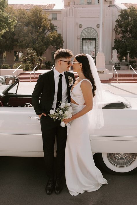 Italian Garden Party Meets Chic Modern Elopement | Junebug Weddings Italian Garden Party, Chic Elopement, San Diego Courthouse, Courthouse Wedding Photos, Wedding Shot List, Modern Elopement, Courthouse Elopement, City Hall Wedding, Italian Garden