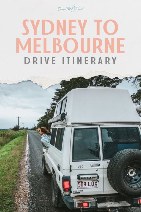 Planning a road trip from Sydney to Melbourne? You need to follow this drive itinerary for the best stops along the way! Whether you’re driving from Sydney to Melbourne or driving from Melbourne to Sydney, this road trip guide to the Princes Highway has travel times, activities, and the best places to stay along the Coastal Discovery Drive. It’s one of the best road trips in Australia!#TravelAustralia #RoadTrip #RoadTripItinerary #SydneyToMelbourne #SapphireCoast #JervisBay Sydney To Melbourne Roadtrip, Melbourne To Sydney Road Trip, South Australia Road Trip, East Australia, Australia Road Trip, Australia Roadtrip, Roadtrip Australia, Australia Holiday, Planning A Road Trip