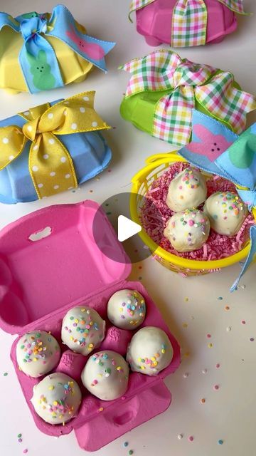 Amy Locurto - Disney Fan & Lifestyle Blog on Instagram: "How to make Oreo Easter Eggs! 💕 I love using these colorful egg cartons to display on the dessert table or use for gift boxes.

These easy OREO cookie balls shaped to look like Easter eggs are so tasty!

💕🐰 —> Comment “CookieEggs” and I will send you the details on the cartons and recipe.

No bake and only four ingredients, makes this an easy recipe for spring gatherings or Easter baskets. 

Please follow and share if you like this. Thanks so much!! ~ xoxo Amy 💕

#eastertreats #easterdessert #springparty #partyfoodideas #livinglocurto #easterideas #oreoballs #eastereggcookies #eastergifts #foodgift #diygiftideas #cutefood #oreodessert" Oreo Cookie Balls, Cookie Balls, Easter Egg Cookies, Oreo Balls, Egg Cartons, Cookie Ball, Oreo Dessert, Oreo Cookie, Spring Party