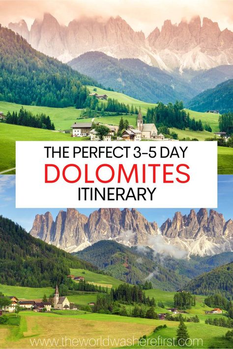 This Dolomites itinerary is perfect for those planning a trip to this gorgeous region in Northern Italy! Dolomites Photography, Dolomites Hiking, Mountains Italy, Best Places In Italy, Ultimate Road Trip, Italy Itinerary, The Dolomites, Places In Italy, Italy Travel Tips