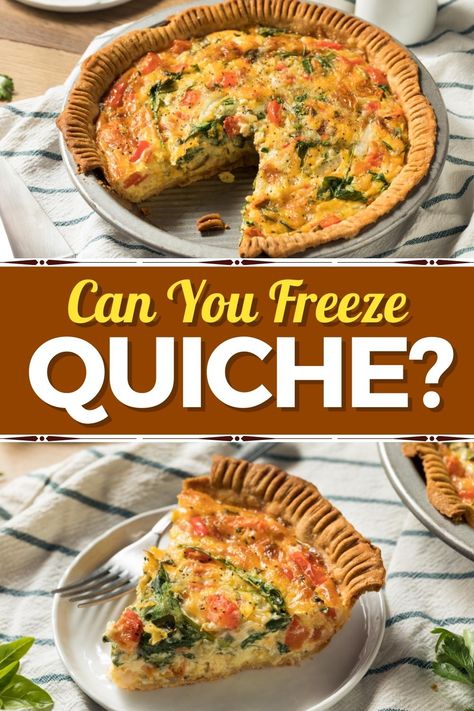 Freezing Quiche How To, Frozen Quiche Recipe, How To Freeze Quiche, Freezer Quiche Make Ahead, Can You Freeze Quiche, Freezer Quiche, Freezing Quiche, Freeze Quiche, Make Ahead Quiche