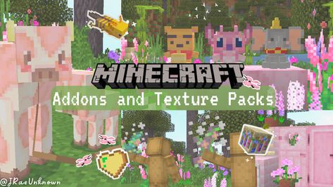 New packs to try out for Minecraft pocket edition and bedrock! #minecraft Minecraft Seeds Bedrock Edition Cottagecore, Cute Minecraft Texture Packs Bedrock, Bedrock Minecraft Builds, Cute Minecraft Mods For Bedrock, Bedrock Minecraft Mods, Free Minecraft Skins Bedrock, Minecraft Bedrock Addons, Free Minecraft Texture Packs, Minecraft Houses Bedrock