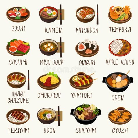 Kare Raisu, Japanese Food Names, Japanese Food Menu, Japan Tips, Japan Street Food, Japenese Food, Japanese Food Illustration, Homemade Cookbook, Japanese Street Food