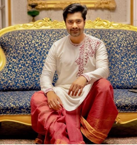 Bengali Men Wedding Outfit, Dhuti Panjabi For Wedding, Groom Bengali Wedding Outfits, Bengali Groom Outfit Dhoti Panjabi, Bengali Dhoti Kurta For Men, Bengali Punjabi For Men, Panjabi For Men Bengali, Bengali Groom Outfit, Bengali Groom Outfit Wedding