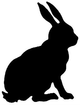 Just Another Hang Up: Rabbit Pillow... Rabbit Silhouette, Rabbit Pillow, Bunny Silhouette, Black Rabbit, Silhouette Stencil, Animal Silhouette, Easter Printables, Copyright Free, Black Silhouette