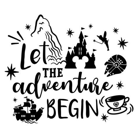 Disney Characters Heads, Disney Camping, Funny Disney Shirts, Disney Family Vacation Shirts, Family Disney Trip, Disney Trip Shirts, Let The Adventure Begin, Disneyland Vacation, Diy Disney Shirts