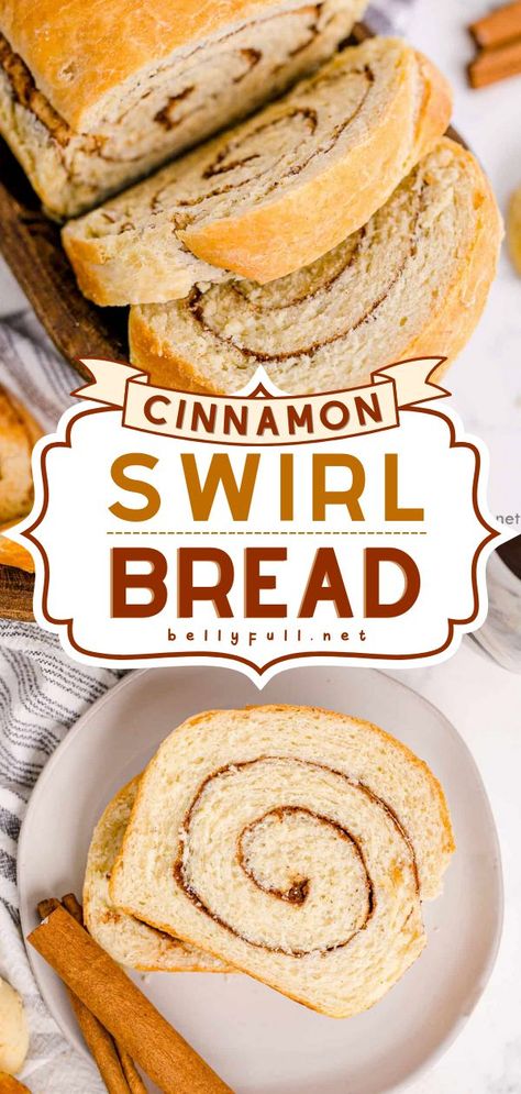 Cinnamon Swirl Bread, sweet breakfast ideas, brunch party Homemade Cinnamon Bread, Cinnamon Swirl Bread Recipe, Multigrain Bread Recipe, Swirl Bread Recipe, Bread With Butter, Cinnamon Bread Easy, Cinnamon Bread Recipe, Cinnamon Roll Bread, Swirl Bread