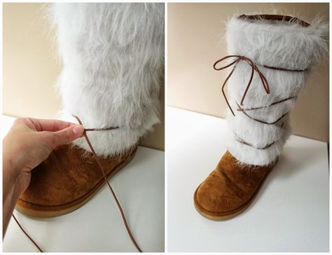 EAT+SLEEP+MAKE is a DIY blog that shares ideas to inspire creativity, whether it's with crafts, recipes, home decoration or free downloads! Sew Costume, Viking Halloween Costume, Fur Boot Covers, Cuffs Diy, Sewing Rabbit, Fantasy Inspo, Viking Cosplay, Boots Diy, Fur Costume