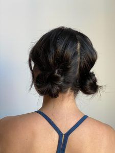 Space Buns Hair, Short Hair Bun, Gym Hairstyles, Pigtail Hairstyles, Low Bun, Work Hairstyles, Penteado Cabelo Curto, Short Hair Styles Easy, Dream Hair