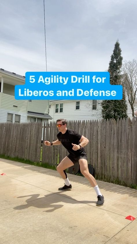 How To Be A Better Libero, Libero Drills At Home, Volleyball Agility Drills, Libero Volleyball Drills, Libero Drills, Speed And Agility Workout, Track Drills, Volleyball Crafts, Libero Volleyball