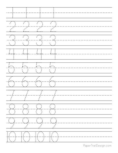 Kindergarten Worksheets Free Printables Handwriting Practice, Writing Numbers 1-10 Kindergarten, Tracing Numbers Free Printable 1-10, Number Practice Preschool, Kid Worksheets, School Sheets, Number Writing Worksheets, Writing Practice Preschool, Number Writing Practice