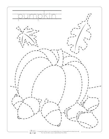 Thanksgiving Tracing Worksheets - Itsy Bitsy Fun Pumpkin Tracing Worksheet, Thanksgiving Tracing Sheets, Pumpkin Tracing Sheets, Fall Tracing Worksheets, Pumpkin Tracing, Fall Preschool Worksheets, Thanksgiving Pumpkins, Writing Folders, Preschool Tracing