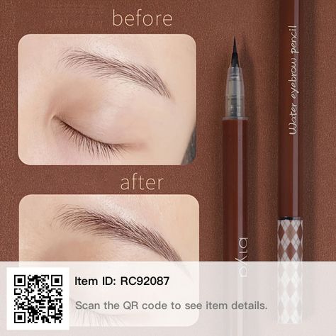 Eye Makeup Cosmetics, How To Draw Eyebrows, Eyebrow Enhancer, Waterproof Eyebrow, Cosmetic Tattoo, Natural Eyebrows, How To Color Eyebrows, Eyebrow Tattoo, Eyeliner Pen