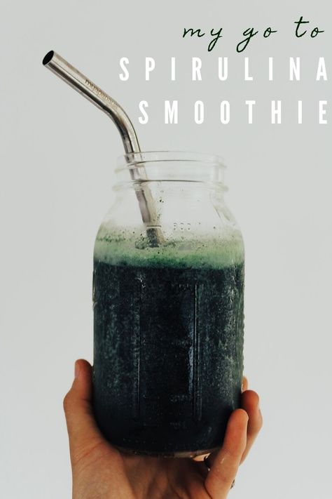 Healthy Spirulina Smoothie, Smoothies With Spirulina Powder, Spirulina Drink, Spirulina Benefits, Spirulina Recipes, Morning Smoothie Recipes, Bar Pictures, Smoothie Benefits, Apricot Smoothie