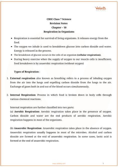 Respiration In Organisms Class 7 Notes, Respiration Notes Class 10, Class 7 Science Notes, Gas Exchange, Science Revision, Happy Wedding Anniversary Wishes, Soap Note, Cellular Respiration, Study Tips For Students