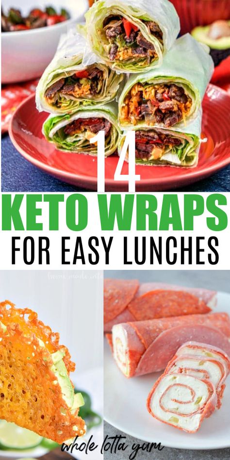 Meat Wraps, Low Carb Lettuce Wraps, Keto Wraps, Keto Tortilla, Salat Wraps, Cheese Wraps, Tortilla Recipes, Tartiflette Recipe, Keto Lunches