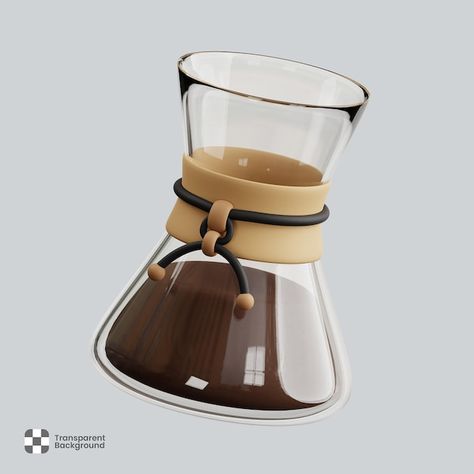 Blender Projects, Blender Software, 3d Reference, Chemex Coffee, Spilled Coffee, Coffee Images, Coffee Illustration, Image 3d, 3d Icons