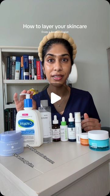 Dr. Neera Nathan on Instagram: "Dermatologist approved order for layering your PM skincare routine. Make sure to take a screenshot at the end! #skincare #skincareroutine #skincarelayering #fyp" How To Layer Your Skincare, Retin A Routine, Am Vs Pm Skincare, Am And Pm Skin Care Routine, Hydrating Skincare Ideas, Pm Skincare Routine Order, How To Layer Skincare, Layering Skin Care Products, Skin Body Care Routine