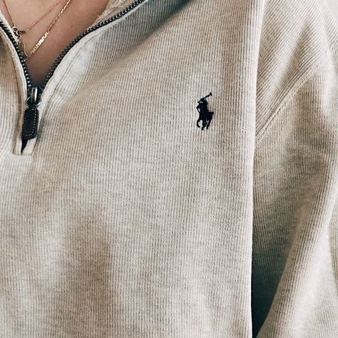 Ralph Lauren Aesthetic Outfit, Polo Ralph Lauren Outfits, Impress Your Crush, Ralph Lauren Aesthetic, Ralph Lauren Half Zip, Vintage Quarter Zip, Ralph Lauren Looks, Ralph Lauren Quarter Zip, Skandinavian Fashion