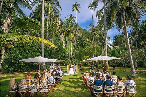 Wedding Outdoor Ceremony, Tropical Destination Wedding, Jungle Wedding, Tropical Wedding Inspiration, Railay Beach, Thailand Wedding, Thai Wedding, Krabi Thailand, Boho Wedding Inspiration