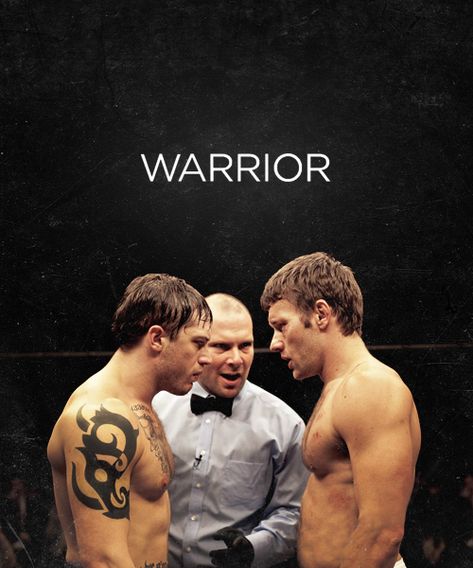 "Warrior" is the story of a father and his two sons, each estranged from one another, as they confront the past and battle to sort out their unforgiveness and anger. Tom Hardy Warrior, Warrior 2011, Warrior Movie, Joel Edgerton, Epic Movie, Thomas Hardy, Great Films, Movie Collection, Tom Hardy