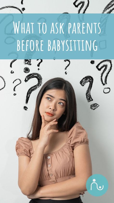 What should you ask parents that you are babysitting for before they leave? Make sure you’re ready with our tips! Babysitting Questions To Ask Parents, Questions To Ask Parents, Nanny Interview Questions, Babysitter Checklist, Babysitting Hacks, Interview Questions To Ask, Babysitting Jobs, What Questions, Asking The Right Questions