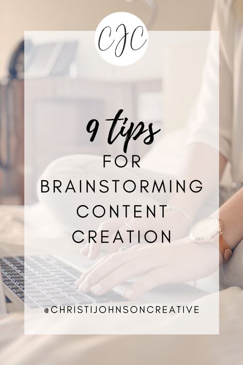 Tips for Brainstorming Content Creation | Christi Johnson Creative Content Brainstorming, Business Confidence, Boss Motivation, Youtube Ideas, Content Marketing Tools, Content Marketing Plan, Social Media Posting Schedule, Coaching Tips, Content Creation Tools