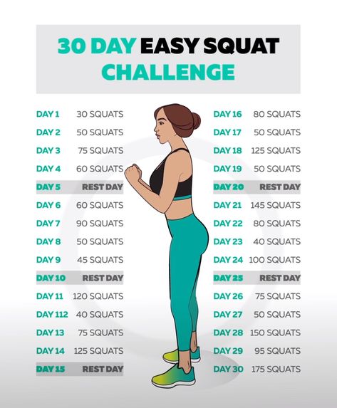 30 Days EASY Squat Challenge! #Days #EASY #Squat #Challenge! Fitness Lifestyle Quotes, 30 Day Squats, 30 Day Squat Challenge, Nutrition Tracker, Pilates Workout Videos, Squat Challenge, 30 Day Fitness, Trening Fitness, Ab Workouts