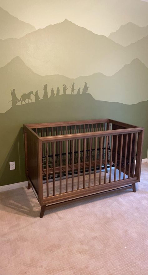 Lord Of The Rings Nursery, Lotr Nursery, Nursery Room Design, Nursery Room Inspiration, Baby Room Design, Smart Auto, Nursery Baby Room, Nursery Inspiration, Boy's Bedroom