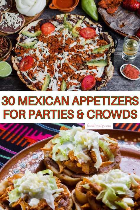 Mexican Appetizers Crockpot, Mexican Dinner Party Recipes, Mexican Street Corn Appetizer, Taco Night Appetizers Parties, Mexican Christmas Party Food, Mexican Happy Hour Appetizers, Mexican Party Food Appetizers, Taco Appetizers Parties, Mexican Appies