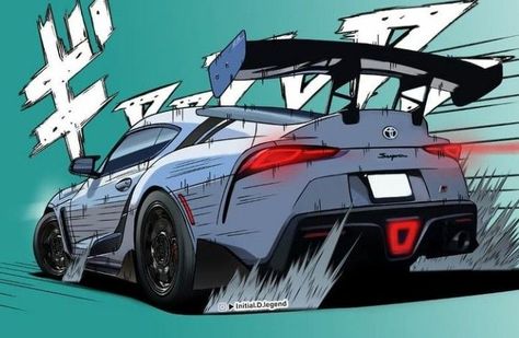 Classic Toyota, Supra Mk4, Toyota Supra, Toyota, Graffiti, Sports Car, Japan, Cars, Sports