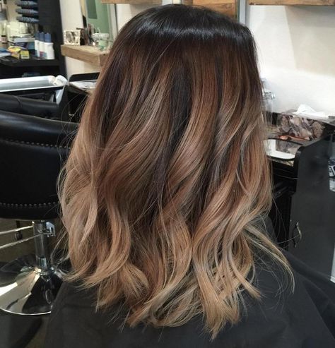 Soft Beige Balayage for Thick Hair Sombre Hair, Hair Color Caramel, Brunette Balayage, Balayage Hair Dark, Fav Color, Caramel Balayage, Caramel Hair, Dye Ideas, Ombré Hair