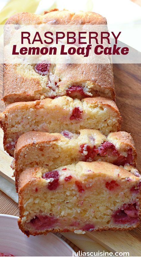 Raspberry Lemon Loaf Cake Raspberry Lemon Loaf, Raspberry Bread, Mothers Day Desserts, Lemon Loaf Cake, Raspberry Desserts, Loaf Cake Recipes, Sweet Temptation, Mother's Day Brunch, Raspberry Recipes