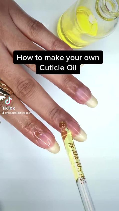 Cuticle Oil Diy, Gel Nail Art Ideas, Cute Nails Black, Nail Growth Tips, Fall Nail Inspo, Diy Beauty Treatments, Hair Skin And Nails, Cuticle Care, Nail Care Routine